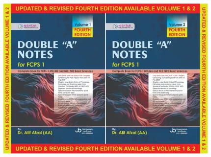 Double A Notes for FCPS-1 by Atif Afzal – 4th Edition 2 Volume Set
