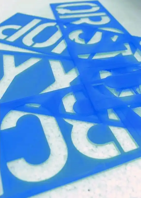 Butterfly Lettering Stencil 100MM P/1800 Butterfly Lettering Stencil 100MM P/1800