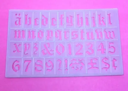 Butterfly Lettering Stencil 30MM P/1610