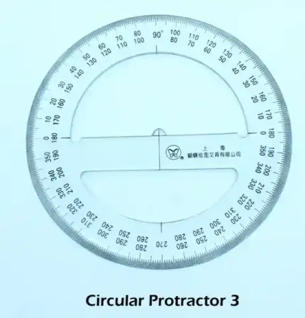 Circular Protractor 360 Degree 6 Inches 15Cm