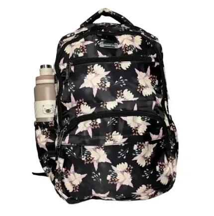 Libangda Girls Backpack For School & College Raisin Black Color frontside