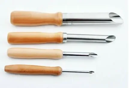 Clay Hole Cutters for Potter Sculpture Modeling Tool Set 4Pcs