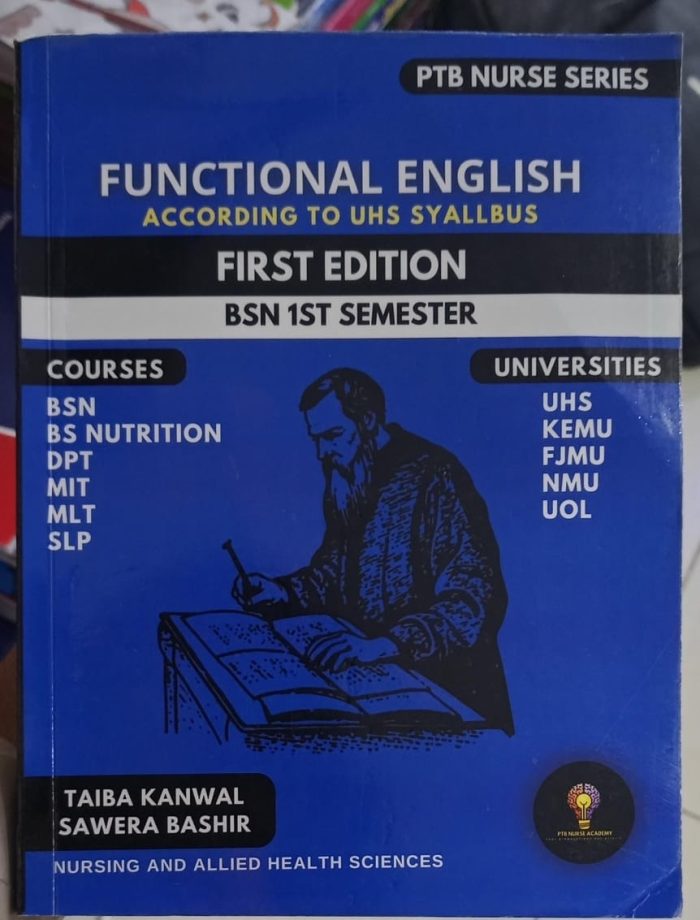 Functional English PTB Nurse Series 1st Edition 2026 for BSN By Taiba ...