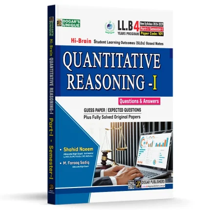 Cover Image for LLB Semester 1 Quantitative Reasoning 4 Years Program New Syllabus 2026-29