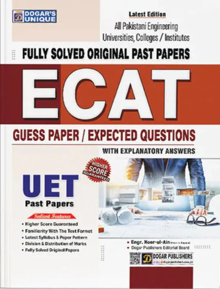 Cover Image for ECAT Fully Solved Original Past Papers By Dogar