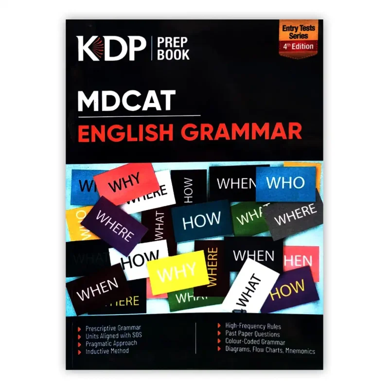 Cover image for KIPS KDP MDCAT English Grammar Prep Book 4th Edition