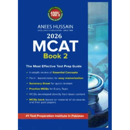 Cover Image for Anees Hussain MCAT Set 2026 Latest Edition Book 2