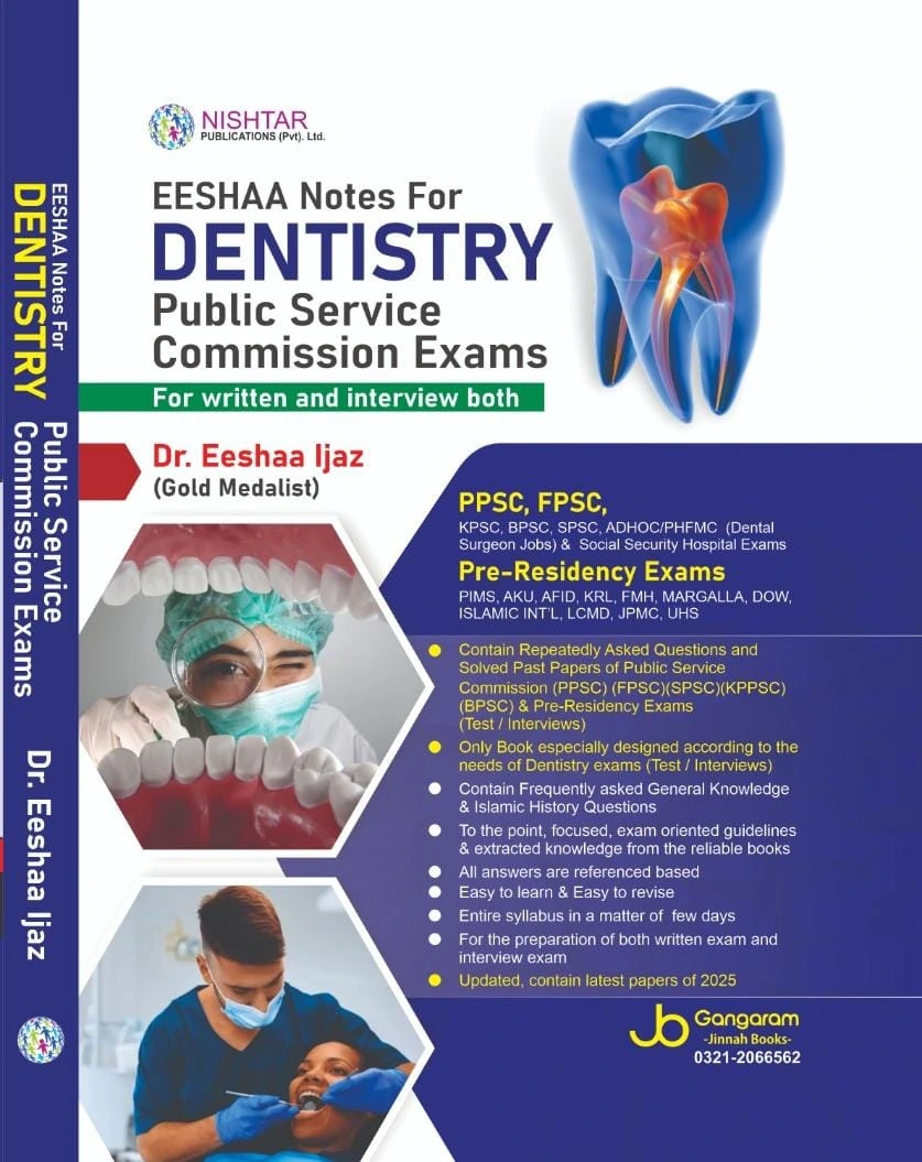 Eeshaa Notes for Dentistry Public Service Commission Exams latest edition 2025
