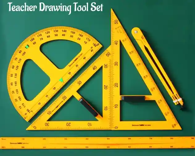 Teaching Ruler Set XMB - 001 5Pcs