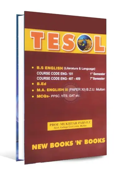 Target TESOL Book for B.S, B.Ed, M.A English (Literature & Language) By prof. Mukhtar Parvez