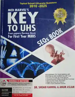 Med Marvel's Key to UHS 1st Year MBBS 3rd Edition 2026 By Dr Shoaib Kanwal