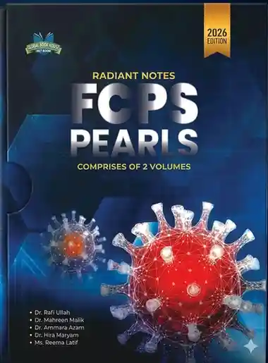 Books Cover Image of Rafiullah FCPS PEARLS Radiant Notes New Latest 15th Edition 2026