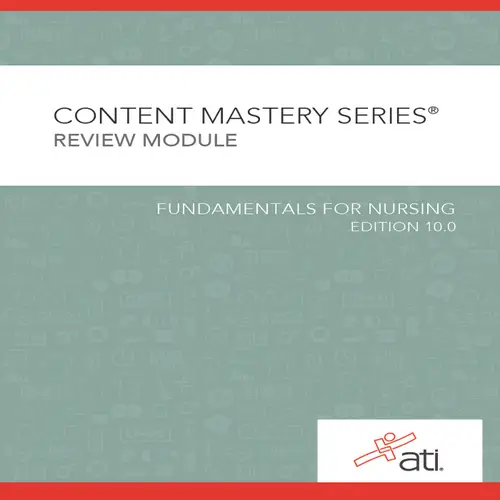 Cover Image for Fundamentals for Nursing Review Module Edition 10.0