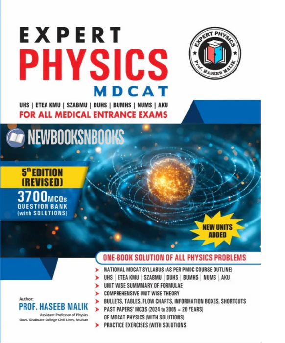 Cover Image for Expert Physics – MDCAT (5th Edition Revised) by Prof. Haseeb Malik