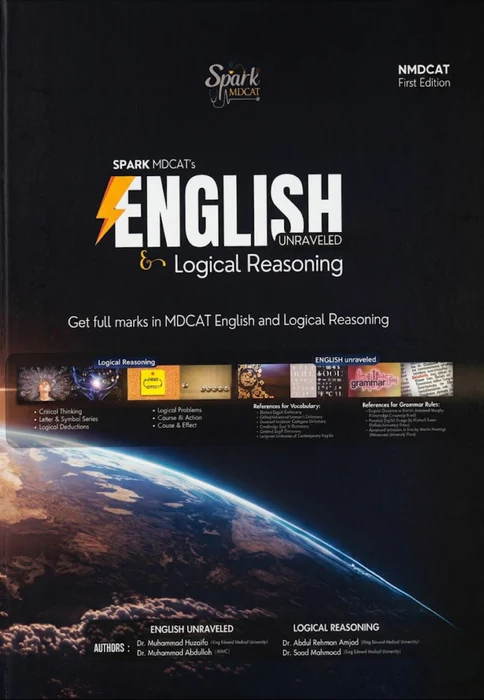 Cover Image for Spark MDCAT English Unraveled And Logical Reasoning by Dr Muhammad Huzaifa